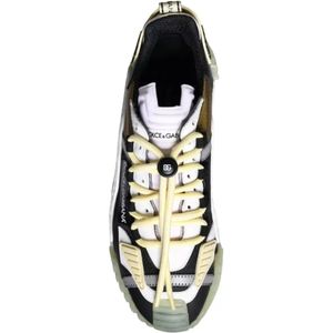 Dolce & Gabbana, Schoenen, Heren, Veelkleurig, 44 EU, Leer, Multicolor NS1 Lage Sneakers