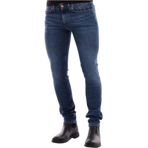 Jeckerson, Medio Aw 23 Denim Jeans voor Heren Blauw, Heren, Maat:W34