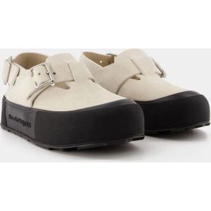 Alexander McQueen, Schoenen, Heren, Veelkleurig, 44 EU, Leer, Oversized Platte Schoenen - Multikleur - Leer