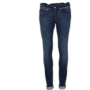 Dondup, Jeans, Heren, Blauw, W34, Katoen, Broeken