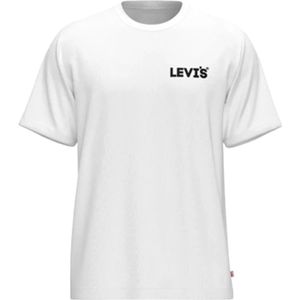 Levi's, Tops, Heren, Wit, L, Gedrukt Comfort Fit T-shirt (Wit)