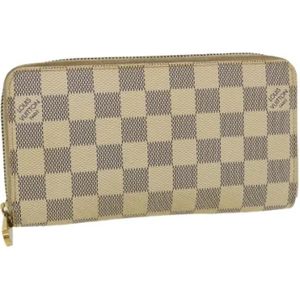 Louis Vuitton Vintage, Pre-owned, Dames, Beige, ONE Size, Nylon, Pre-owned Canvas wallets