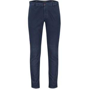 Alberto, Broeken, Heren, Blauw, W36 L32, Katoen, Donkerblauwe Katoenen Chino Broek