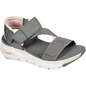 Skechers, Grijze Arch Fit Pop Retro Sandaal Grijs, Heren, Maat:40 EU