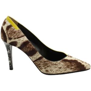 Fendi Vintage, Pre-owned, Dames, Veelkleurig, 37 EU, Suède, Pre-owned Suede heels