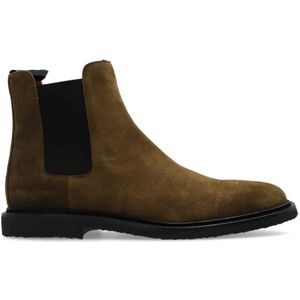 Common Projects, Schoenen, Heren, Groen, 40 EU, Suède, Enkellaarzen Chelsea