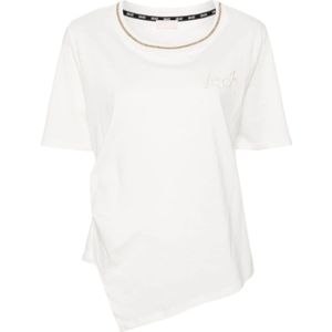 Liu Jo, Tops, Dames, Wit, XS, Korte Mouw T-shirt