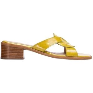 Wonders, Schoenen, Dames, Geel, 37 EU, Gele lage sandaal voor vrouwen