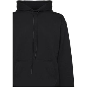 Giuliano Galiano, Sweatshirts & Hoodies, Heren, Zwart, M, Katoen, Zwarte Katoenen Hoodie Kangoeroezakken