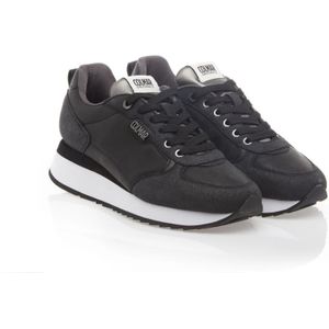 Colmar, Schoenen, Dames, Zwart, 36 EU, Leer, Zwarte Sneakers Travis Punk Wintercollectie