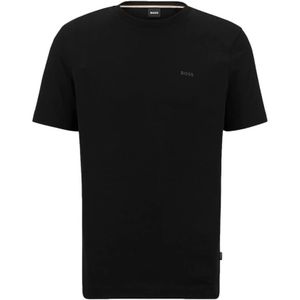 Boss, Stijlvolle Korte Mouw T-Shirt Zwart, Heren, Maat:6XL