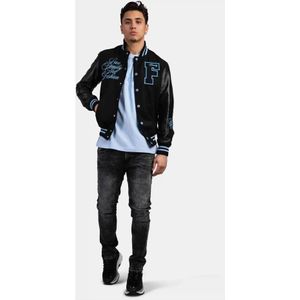 Family First, Family First Milano Varsity Jacket Senior Black Zwart, Heren, Maat:M