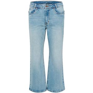 My Essential Wardrobe, Jeans, Dames, Blauw, W25, Katoen, High Kick Flared Jeans - Lichtblauw