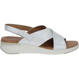 Caprice, Flat Sandalen Wit, Dames, Maat:36 EU