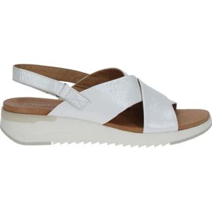 Caprice, Flat Sandalen Wit, Dames, Maat:36 EU