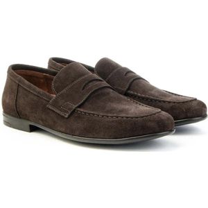 Marco Ferretti, Schoenen, Heren, Bruin, 40 EU, Suède, Suède Heren Loafer Schoen