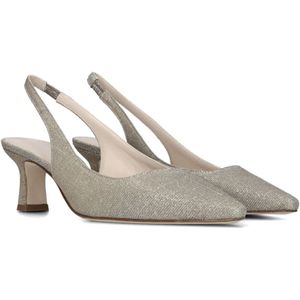 Stefano Lauran, Schoenen, Dames, Geel, 36 EU, Gouden Glitter Slingback Pumps