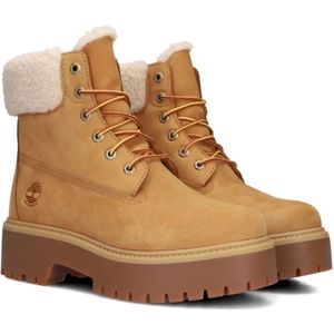 Timberland, Schoenen, Dames, Bruin, 38 1/2 EU, Warm gevoerde waterdichte laarzen voor de herfst