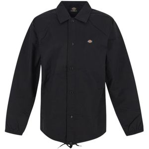 Dickies, Overhemden, Heren, Zwart, XL, Casual Polyamide Sweatshirt