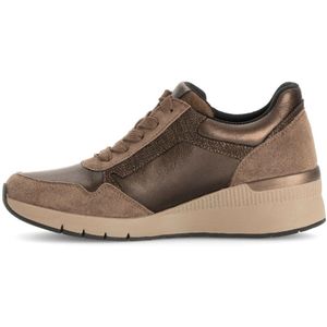 Gabor, Schoenen, Dames, Bruin, 42 EU, Taupe Leren Gecombineerde Manden