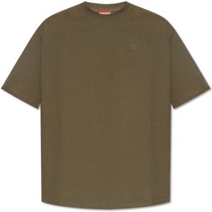 Diesel, Tops, Heren, Groen, XL, Katoen, ‘T-Boggy-Megoval-D‘ T-shirt
