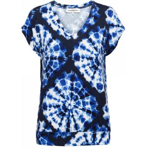 &Co Woman, Tops, Dames, Veelkleurig, M, Tie-Dye V-Hals Mouwloze Top