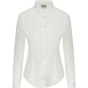 Luis Trenker, Blouses & Shirts, Dames, Wit, S, Casual Geruite Overhemd