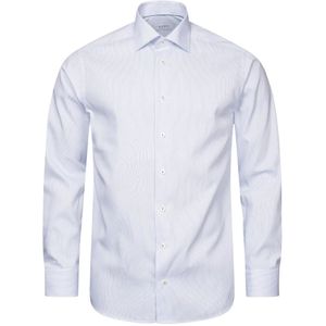 Eton, Gestreept Eigentijds Overhemd Blauw, Heren, Maat:2XL