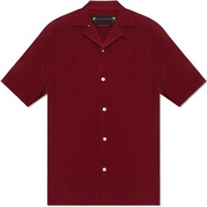 AllSaints, Overhemden, Heren, Rood, S, Venice relaxed-fit shirt