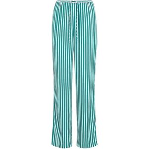 Tommy Hilfiger, Broeken, Dames, Groen, M, Gestreepte pull-on broek