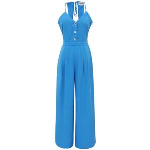 Frnch, Jumpsuits & Playsuits, Dames, Blauw, S, Blauwe Palma Jumpsuit