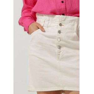 Scotch & Soda, Rokken, Dames, Wit, S, Denim, Break Mini Skirt - Garment Dye Colours