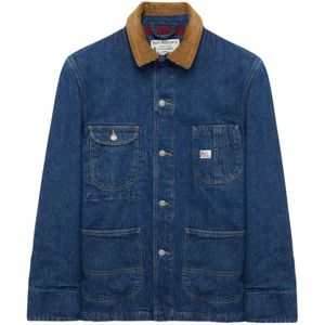 Roy Roger's, Denim Jack Blauw, Heren, Maat:S