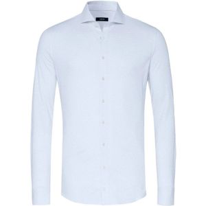 Desoto, Overhemden, Heren, Blauw, XL, Katoen, Lichtblauw Zakelijk Overhemd met Print