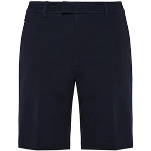 Boggi Milano, B Tech Stretch Nylon Bermuda Shorts Blauw, Heren, Maat:S