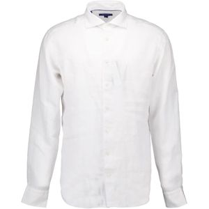 Eton, Overhemden, Heren, Wit, S, lange mouw overhemden wit