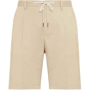 Boggi Milano, Korte broeken, Heren, Groen, 4Xl, Katoen, Katoenen Stretch Korte Broek