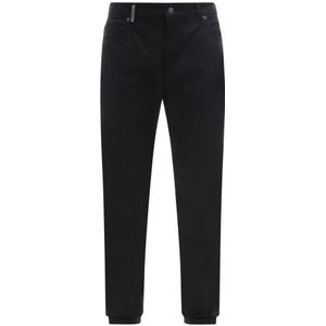 Moschino, Stretch Slim-fit Jeans Zwart, Heren, Maat:L