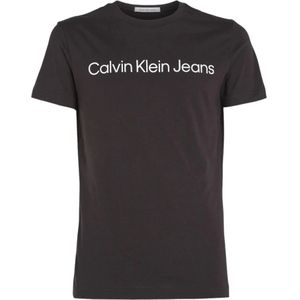 Calvin Klein Jeans, Tops, Heren, Zwart, XS, Katoen, Heren T-shirt Polo Herfst/Winter Collectie