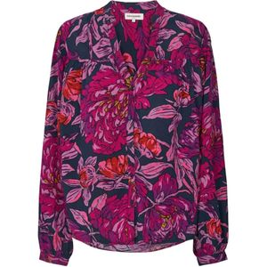 Lollys Laundry, Blouses & Shirts, Dames, Paars, S, Elif Blouse 23462-2008 Donker Lavendel