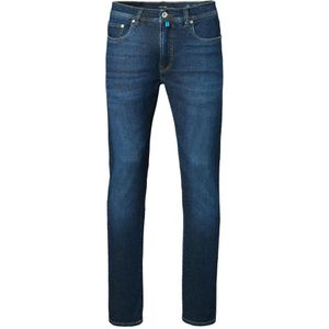 Pierre Cardin, Jeans, Heren, Blauw, W33 L34, Denim, Lyon taps toelopende jeans