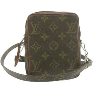 Louis Vuitton Vintage, Pre-owned Canvas shoulder-bags Bruin, Dames, Maat:ONE Size
