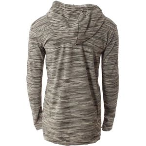 Diadora, Sweatshirts & Hoodies, Dames, Grijs, S, Polyester, Grijze longsleeve met capuchon voor dames