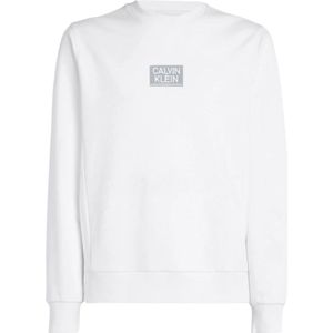 Calvin Klein, Sweatshirts & Hoodies, Heren, Wit, 2Xl, Katoen, Sweatshirts