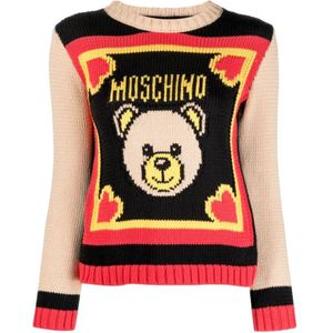 Moschino, Truien, Dames, Veelkleurig, M, 2018 Maglia Stijlvol Shirt