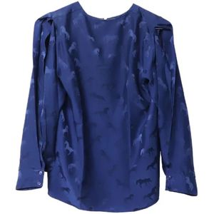 Stella McCartney Pre-owned, Pre-owned, Dames, Blauw, M, Pre-owned Fabric tops