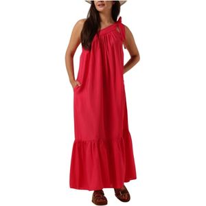 Co'Couture, Kleedjes, Dames, Roze, S, Denim, Roze Maxi Asym Jurk voor de Zomer