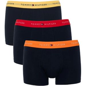 Tommy Hilfiger, Ondergoed, Heren, Zwart, S, Katoen, Katoen Stretch Boxers - Zwarte Set