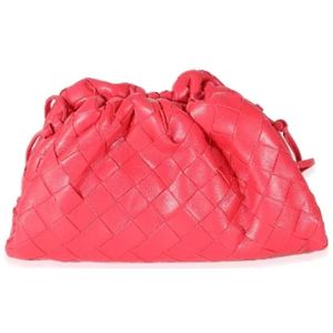 Bottega Veneta Vintage, Pre-owned, Dames, Rood, ONE Size, Leer, Pre-owned Leather pouches