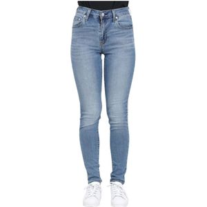 Levi's, High Rise Skinny Cool Wild Times Denim Jeans Blauw, Dames, Maat:W26